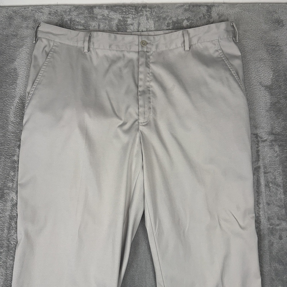 Nike Golf Pants Mens 38x30 Khaki‎ Tan Beige Dri Fit Slash Pocket - Picture 2 of 9